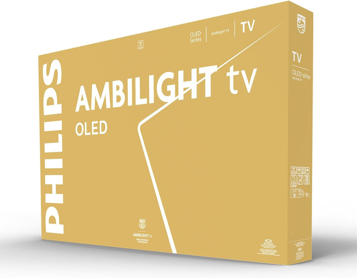Televizor inteligent OLED 4K Philips Ambilight 48OLED760 - ecran de 48 de inci cu motor P5 AI Perfect Picture, Ultra HD, sistem de operare Titan, Dolby Vision și sunet Atmos - Funcționează cu Alexa și Google Assistant