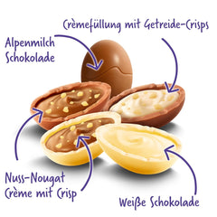 Mieszanka do jajek Milka - Kolorowa mieszanka nadziewanych czekoladowych jajek na Wielkanoc, w pięciu wariantach - 350g