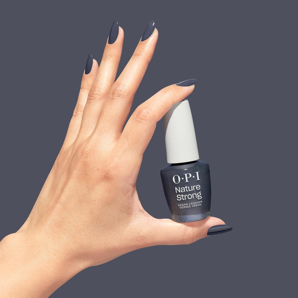 OPI Nature Strong White, Grey and Black Shades - długotrwały lakier do paznokci o innowacyjnej wegańskiej formule zawierającej naturalne składniki - dla błyszczących paznokci