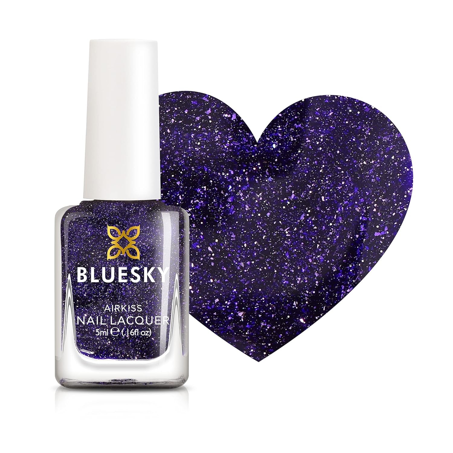 BLUESKY Kids Nail Polish - Zdzieralny lakier do paznokci na bazie wody, bez rozpuszczalników, łatwy do usunięcia, 5 ml (Czas dyskoteki)