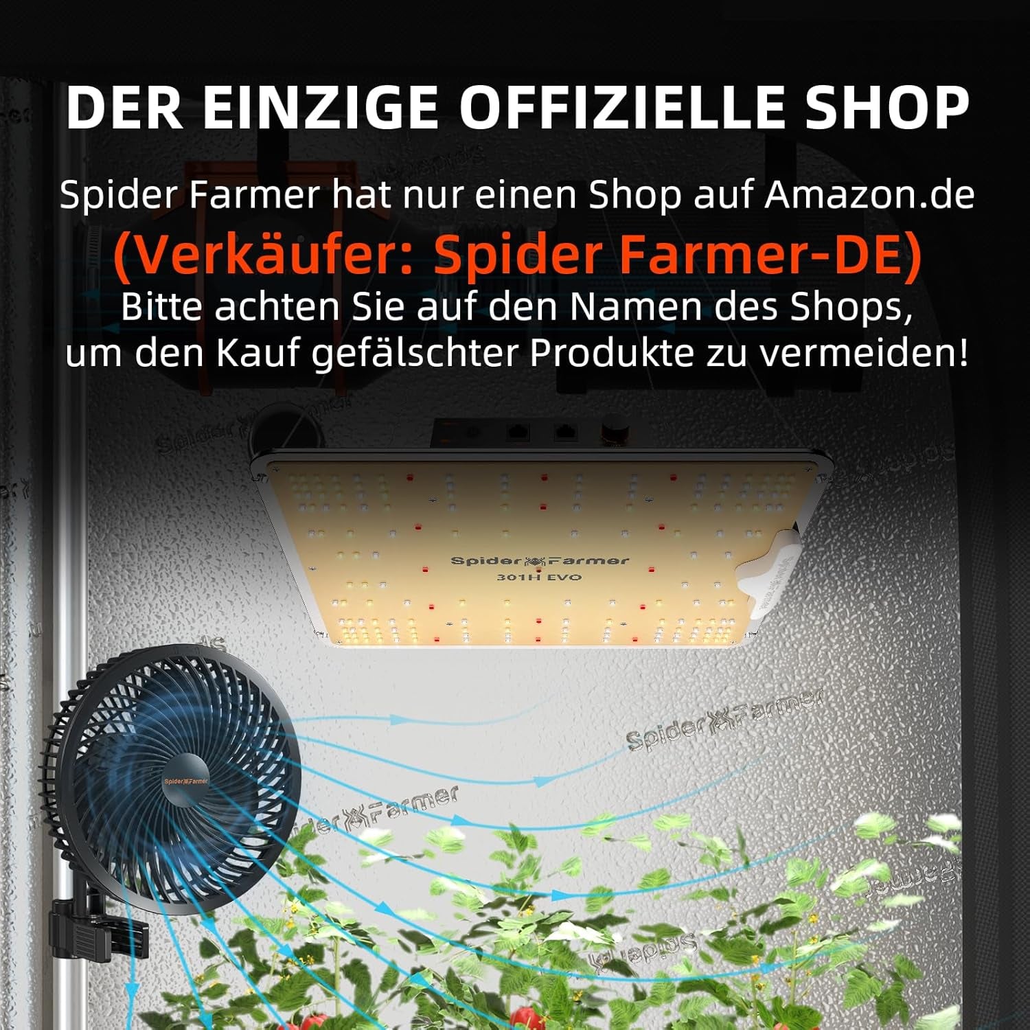 Spider Farmer SF1000 Pełne spektrum ściemnianego światła LED do uprawy, dioda Samsung LM301H EVO, zestaw namiotu do pełnej uprawy 70x70x160 cm, zestaw namiotu do uprawy hydroponicznej, system wentylacji