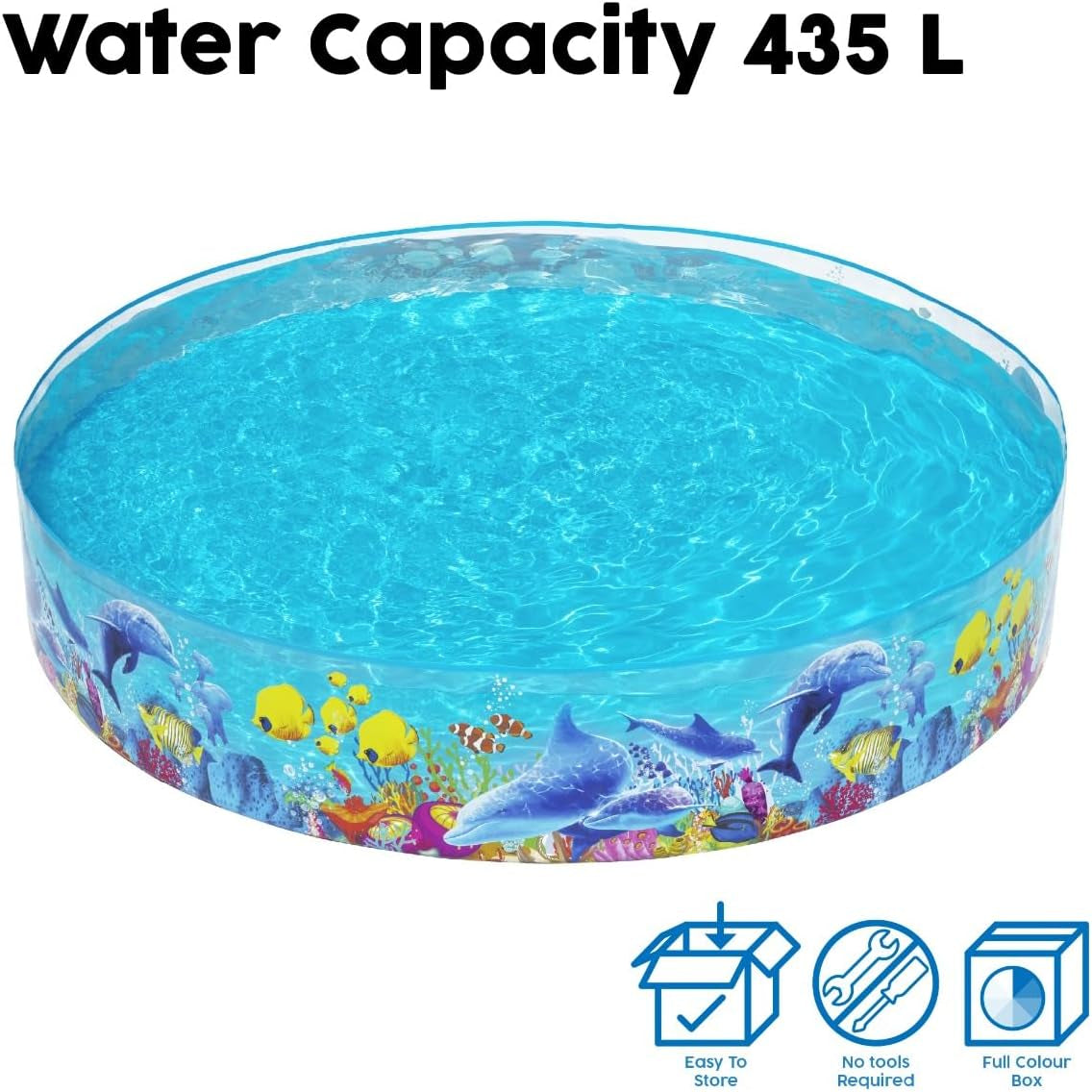 Bestway 55031 - Stały basen Fill 'N Fun 244x46cm ryba-klaun,