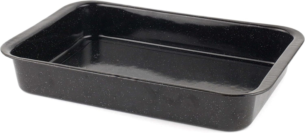 Russell Hobbs CW9161 Romano 34Cm Emaille Bräter - Mit Gitter, Rechteckige Auflaufform Mit Rost, Spülmaschinenfest Ofenform, Grill Auflaufform, Bratform Für Backofen Ofenbeständig Bis 230 Grad Matrite si tavi pentru copt Naty Shop 36Cm