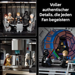 LEGO Star Wars Todesstern - Bauset für Erwachsene - Interaktives UCS-Ausstellungsmodell mit 36 ​​​​Minifiguren inkl. Luke Skywalker, Han Solo i Darth Vader – prezent dla mężczyzn, kobiet i fanów – 75419