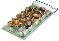 Forme de biscuiți originale Kaiser de Crăciun, set de 9 piese, pentru decuparea fursecurilor, biscuiților și fondantului.