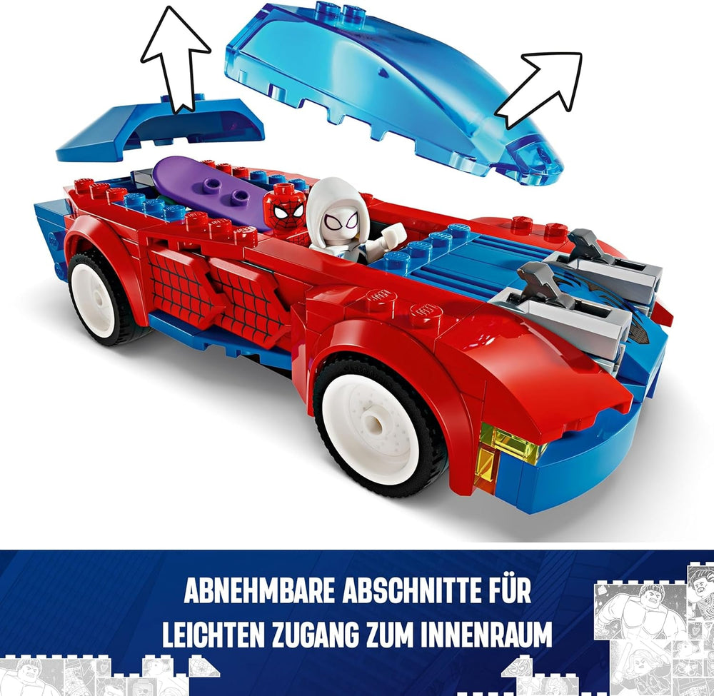 LEGO | Marvel Spider-Mans Rennauto & Venom Green Goblin - Spidey Spielzeug für Rollenspiele mit Superhelden Figuren und baubarem Auto - Geschenk für Kinder - Jungen und Mädchen ab 7 Jahren 76279