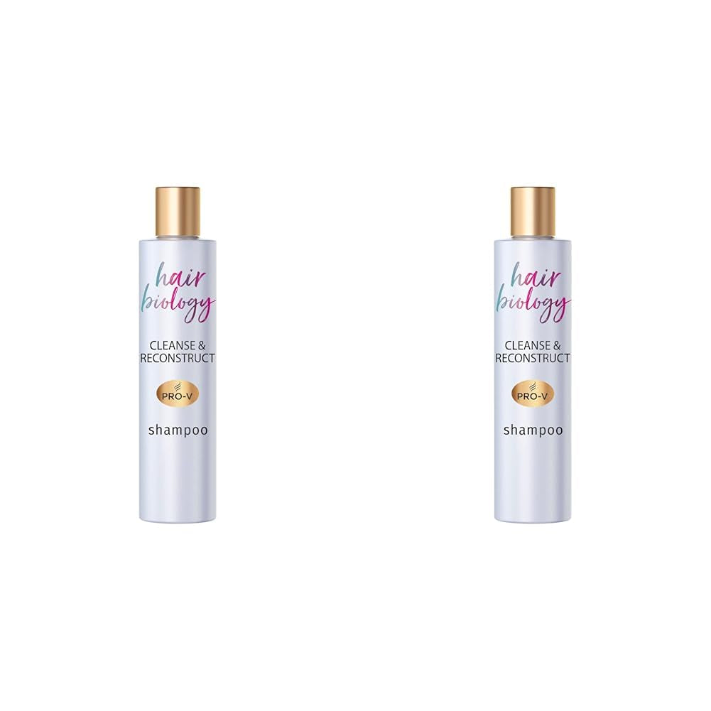 Hair Biology Szampon Oczyszczający i Rekonstruujący, Do przetłuszczających się cebulek i zniszczonych końcówek, 250 ml Prysznic i kąpiel Naty Shop 2 x 250 ml Szampon