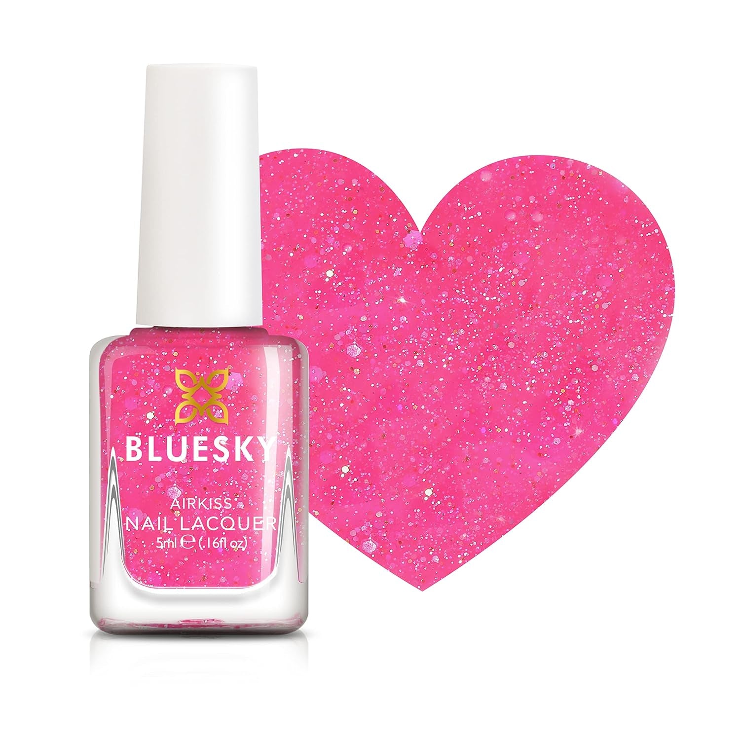 BLUESKY Kids Nail Polish - Zdzieralny lakier do paznokci na bazie wody, bez rozpuszczalników, łatwy do usunięcia, 5 ml (Czas dyskoteki)