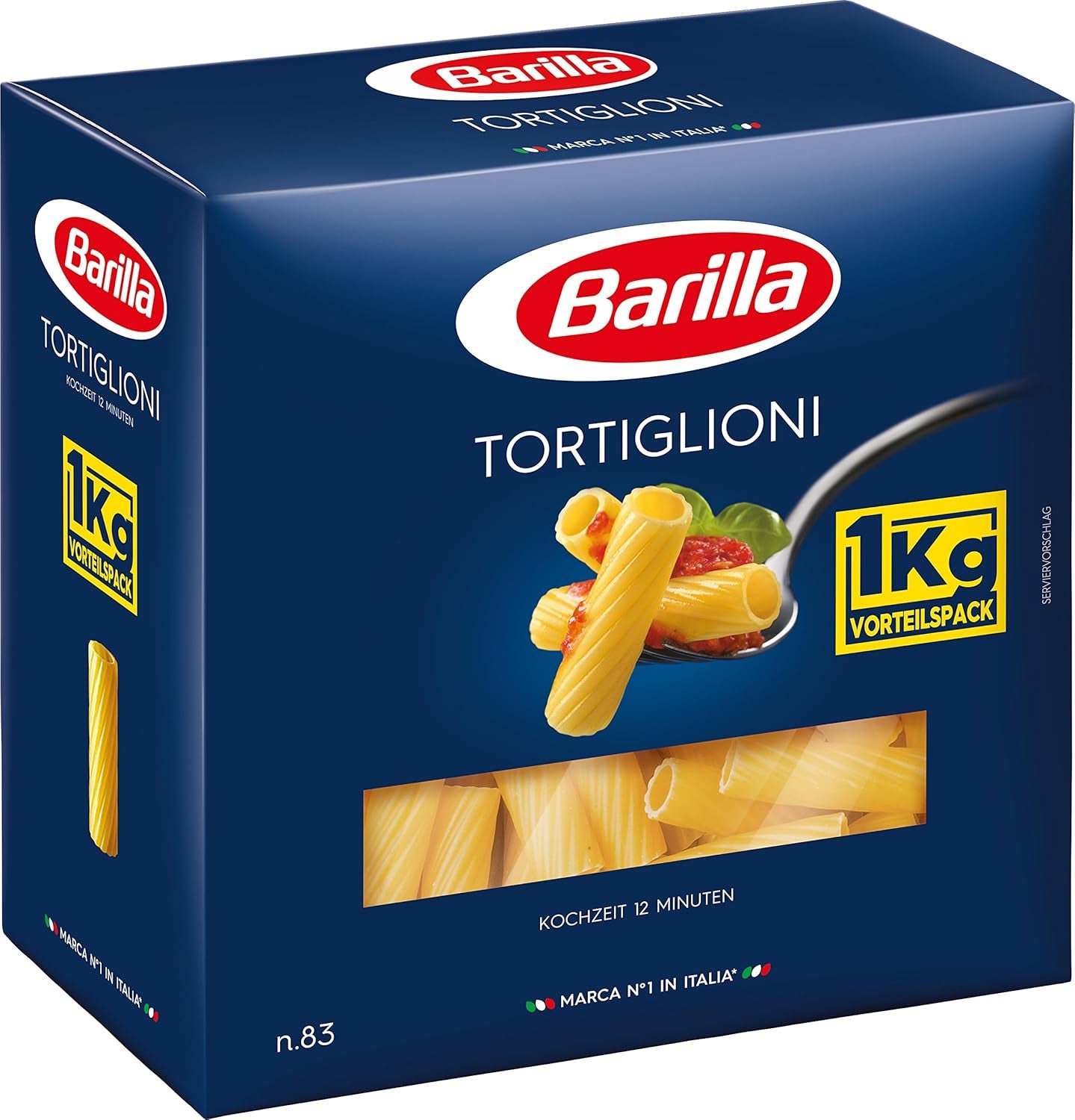 Barilla Classic Spaghetti nr 5 makaron z wysokiej jakości pszenicy durum, zawsze al dente (1 x 1 kg)