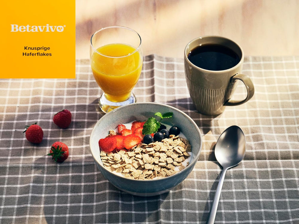 Crunchy Oat Flakes - Zawiera beta-glukan z owsa, który wspomaga obniżenie poziomu cholesterolu i cukru we krwi - 506g