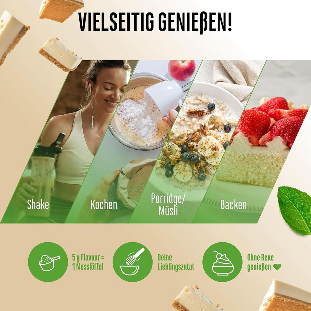 Biszkoptowy proszek o smaku sernika z dużą ilością kawałków - 250 gramów Naty Shop Flavours