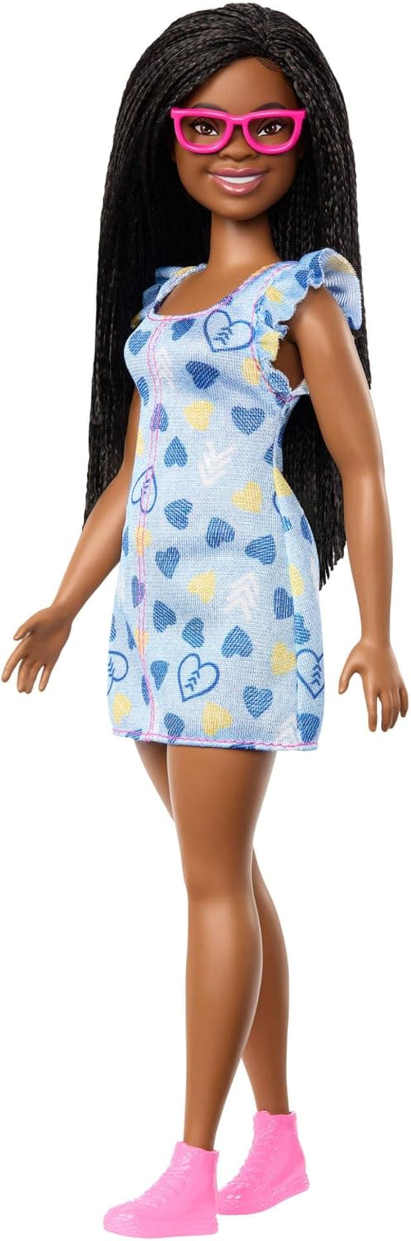 Lalka Barbie Fashionistas nr. 229 z zespołem Downa w sukience Heart Dress, opracowanej we współpracy z Narodowym Towarzystwem Zespołu Downa, HYK14 Naty Shop Dolls Default Title
