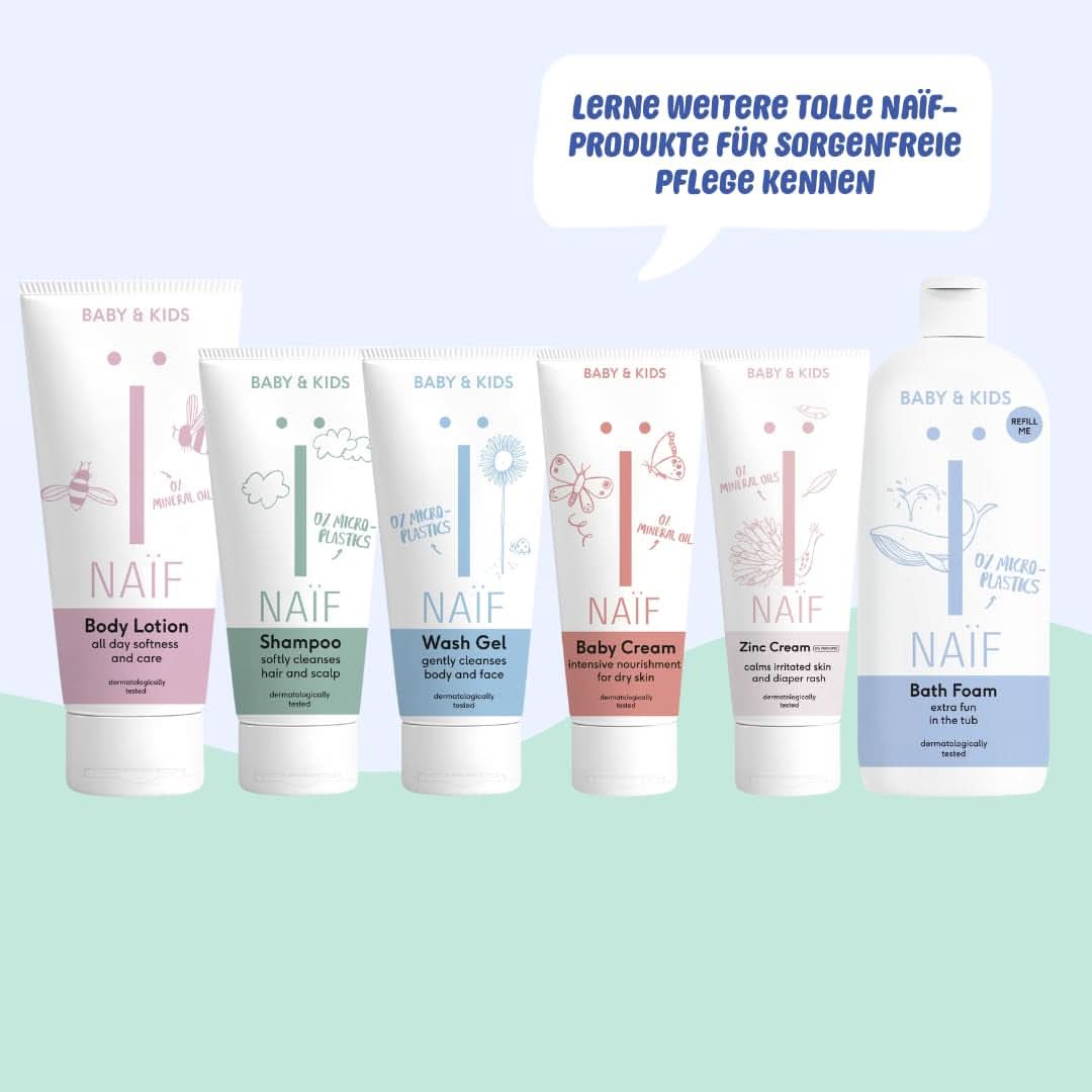 Odżywczy żel do prania Naïf - Dla niemowląt i dzieci - Naturalne składniki - 100% wegańskie - 200 ml Matka i Dziecko Naty Shop