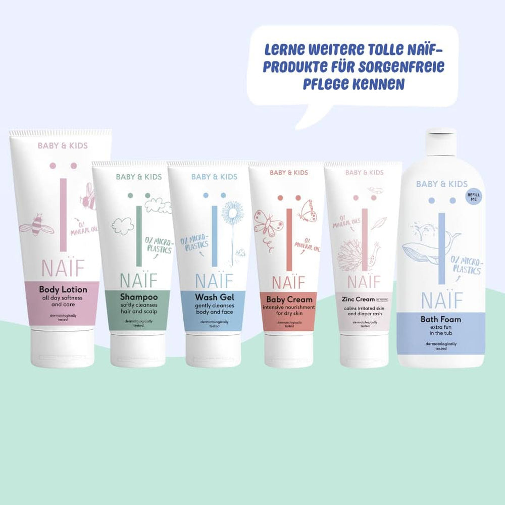 Odżywczy żel do prania Naïf - Dla niemowląt i dzieci - Naturalne składniki - 100% wegańskie - 200 ml Matka i Dziecko Naty Shop