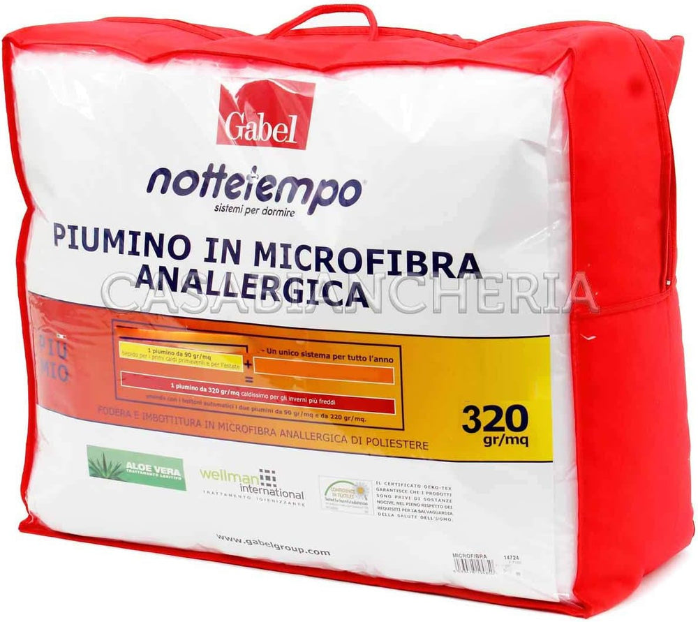 Widelec Nottetempo kurtka puchowa mikrofibra mikrofibra bardzo ciepła (2Cm) 120X80X2 Cm Bianco Kołdry i kołdry Naty Shop 205X250X2 Cm Mikrofibra utrzymuje bardzo ciepło (2Cm)