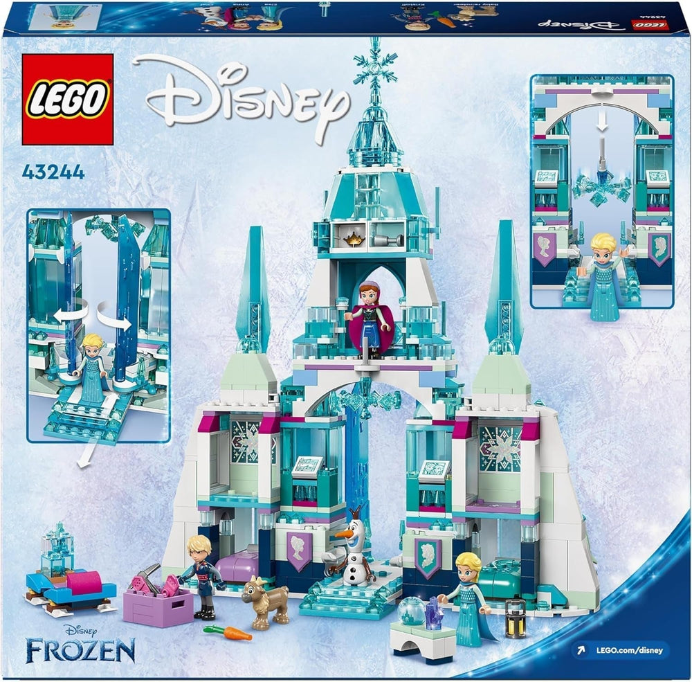 LEGO® Disney Kraina Lodu Pałac Zimowy Elsy, zestaw do budowania i zabawy dla dzieci z modelem pałacu oraz minifigurkami ELSA i Anny, prezent dla dziewcząt, chłopców i fanów filmów od 6 lat 43244 Zestawy do budowania Besuche den LEGO-Store