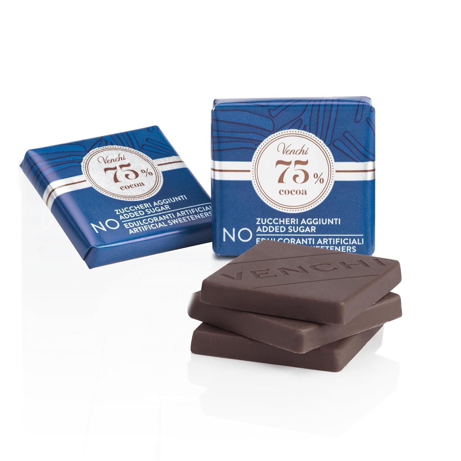 Venchi – Granblend Extra Black 75% BEZ dodatku cukru, 1 kg – BEZ sztucznych słodzików – Bezglutenowe – Wegańskie