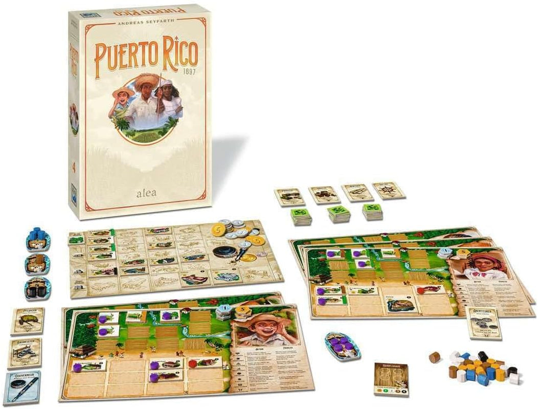 Ravensburger 27347 - Puerto Rico 1897, Klasyczna, gra strategiczna dla 2-5 graczy w wieku 12+, Alea Games