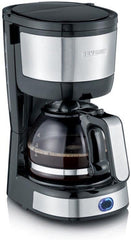 Espressor compact SEVERIN, cafea aromată cu aparatul de cafea pentru până la 4 cești, espressor cu filtru și filtru oscilant permanent, oțel inoxidabil/negru, KA 4808