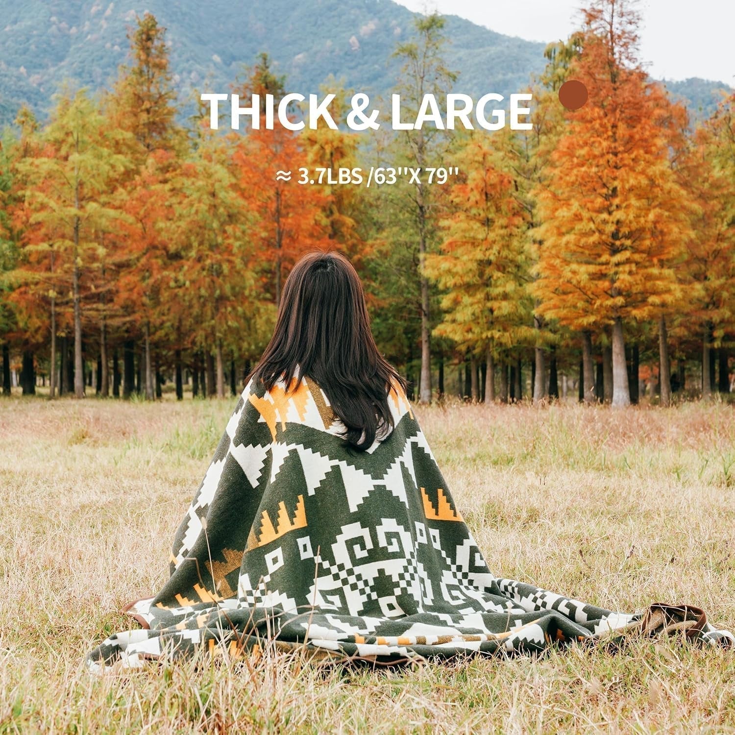 ACUSHLA 200,7X160 cm, 1,7 kg, koc, koc wełniany, ciepły koc podróżny, koc z dzianiny, dekoracyjny, narzuty na sofę, krzesło, sofę, łóżko, pokój dzienny, kemping, odpowiednie na każdą porę roku Ww203 Łóżka i koce Besuche den ACUSHLA-Store