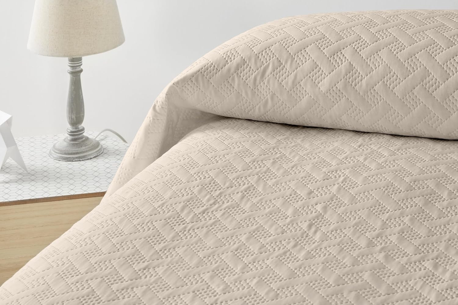 LISO - Narzuta na 105 cm - Narzuta na łóżko Bouti - Wiosna i lato - 200X260 cm - Różowe łóżka i koce Besuche den Degrees home-Store Beżowe łóżko 90 cm