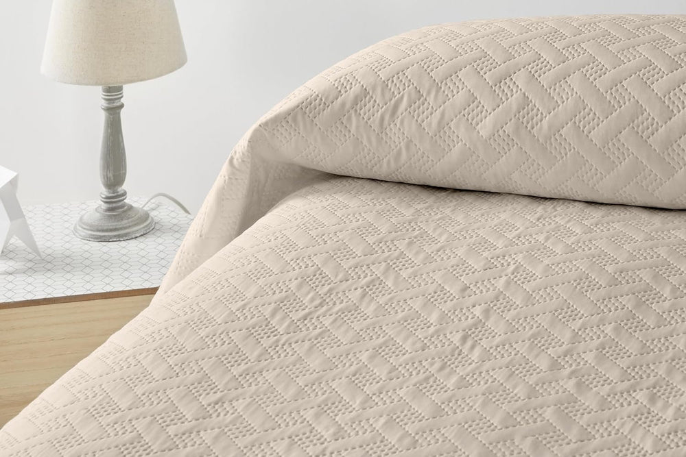 LISO - Narzuta na 105 cm - Narzuta na łóżko Bouti - Wiosna i lato - 200X260 cm - Różowe łóżka i koce Besuche den Degrees home-Store Beżowe łóżko 90 cm