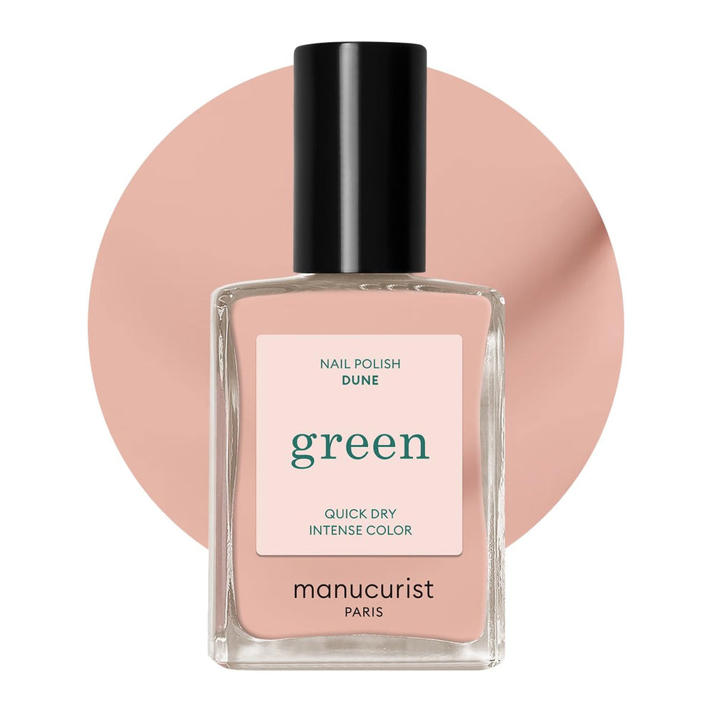 Manucurist Green - Oja Rosy Beige Shell Beige - Oja cu Uscare Rapidă - DIY Nails - Vegană 12-Free - Pe Bază de Plante - Oja - Fabricată în Franța