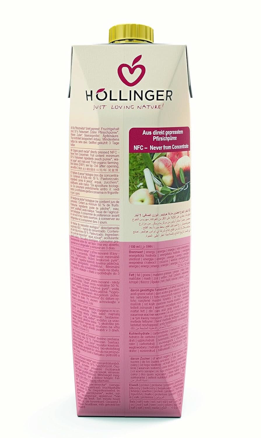 BIO Brzoskwinia, 1 litr Napoje bezalkoholowe Naty Shop