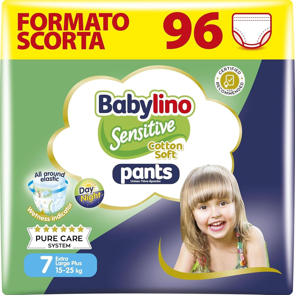 BabyLino, Scutece sensibile din bumbac moale, diverse marimi Mama si Copilul Naty Shop 7 (96 buc)