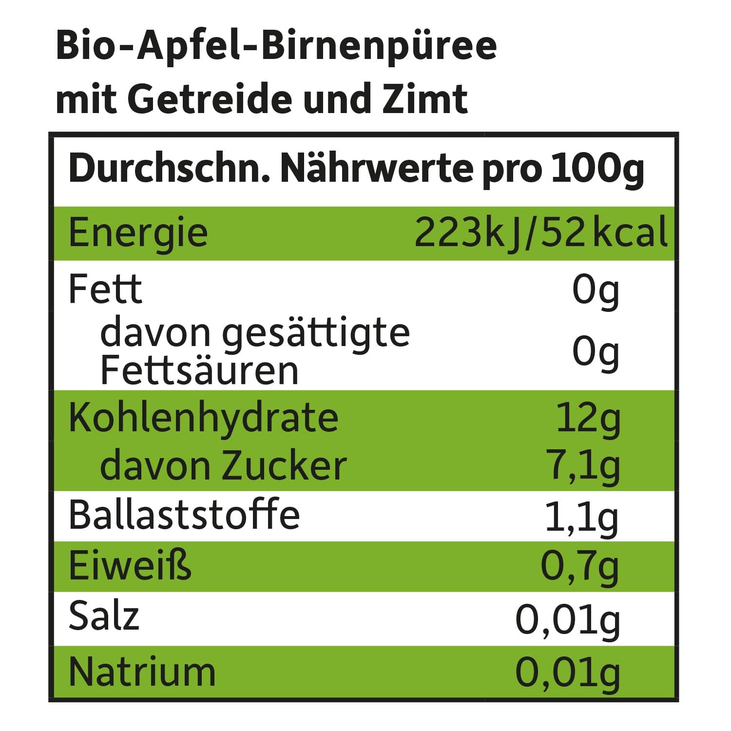 FRECHE FREUNDE Organiczne saszetki owocowe do wyciskania Jabłko Cynamon Gruszka Ryż Orkisz Puree owocowe ze płatkami zbożowymi dla niemowląt 6 miesięcy + Wegańskie 6 szt. (6 x 100 g)
