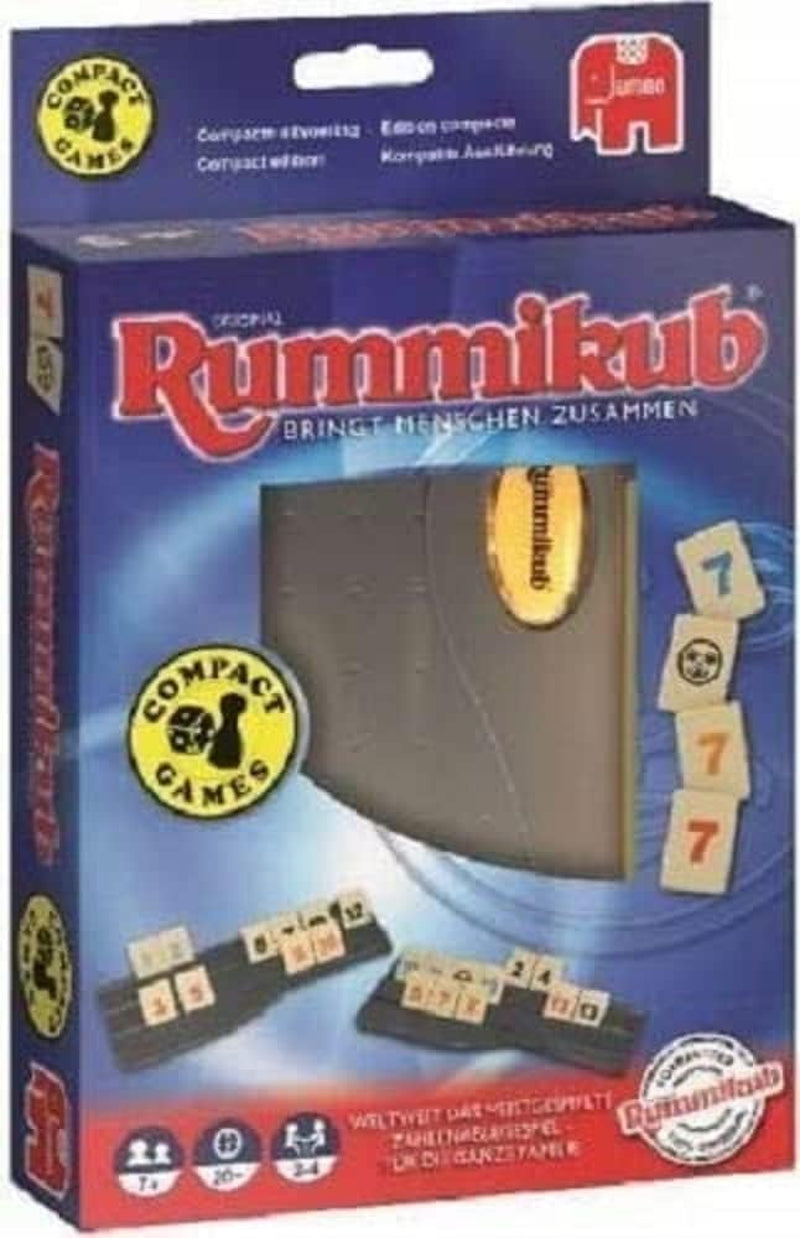Jumbo Spiele Original Rummikub Classic - der Spieleklassiker unter den Gesellschaftsspielen - für Erwachsene und Kinder ab 7 Jahren JUM17571 Wielokolorowy 2,7 ​​x 3,7 cm