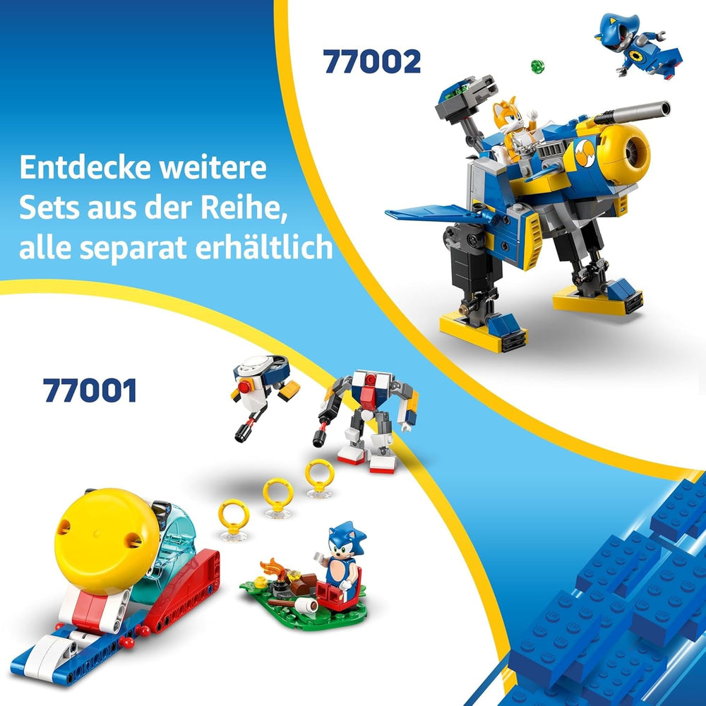 LEGO Sonic the Hedgehog Super Shadow vs. Biolizard, Gamer Spielzeug, Geschenk für Jungen und Mädchen, Spielset zum Sammeln für Kinder und Fans von Videospielen, mit Figuren der Charaktere 77003