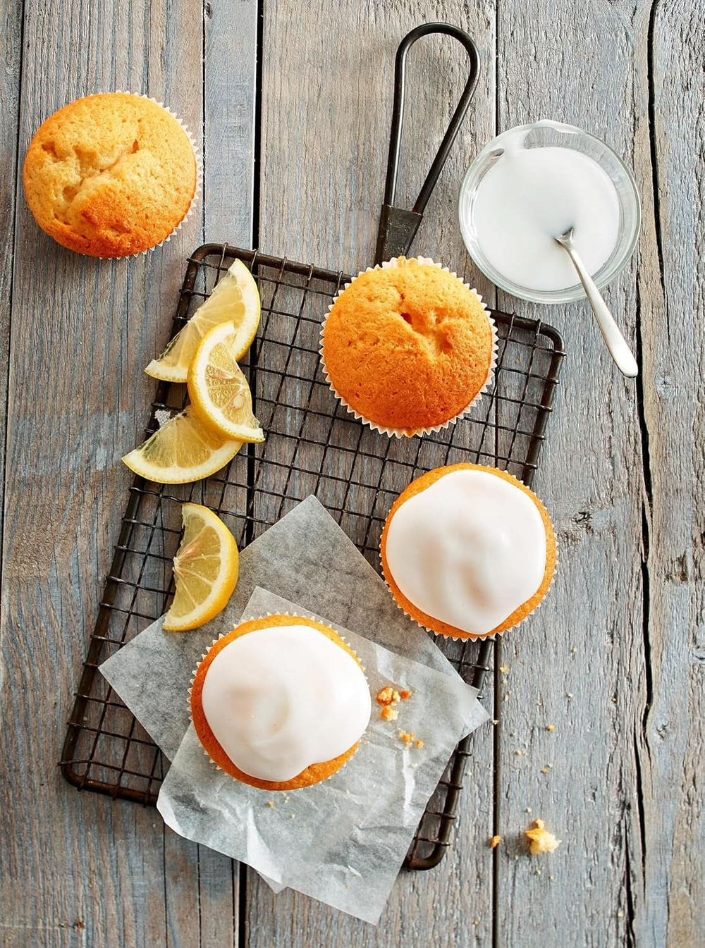 RUF Mini brioșe cu lămâie, amestec de coacere cu aromă de lămâie, 350 grame Bucatarie Naty Shop