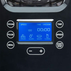 Cloer 6980 Vakuum Standmixer / 800 Watt / 21.000 U/Min. / Inkl. Vorratsbehälter/Vakuumventil/Automatikprogramme/Eis-Crush-Funktion/Reinigungsfunktion/Schwarz, 1500 Milliliters Bucatarie Naty Shop