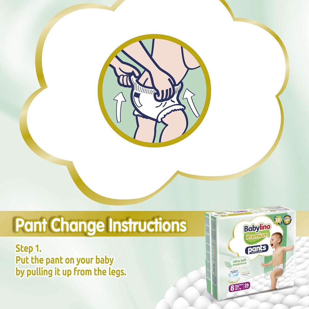 Spodnie Premium rozmiar 8 z ultramiękkim filtrem, XXL (20+ kg), 104 sztuki