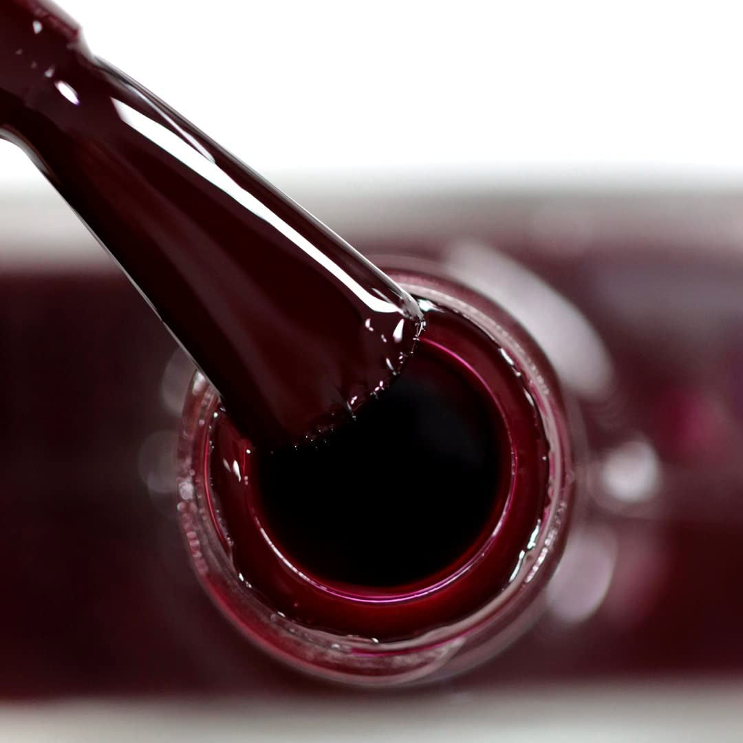 Alessandro Rouge Noir Lakier HYBRYDOWY - Dark Red-Black - Idealne paznokcie w zaledwie 3 krokach, bez diody LED - trwałość aż do 10 dni! 8ml