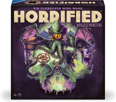 Ravensburger 22892 - Horrified: World of Monsters - Kooperacyjna i wciągająca gra planszowa dla dzieci w wieku od 10 lat na wieczory gier z przyjaciółmi lub rodziną dla 1-5 fanów Przerażony