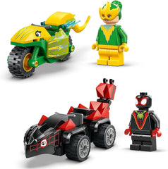 Zabawa LEGO Marvel ze spinem i prądem w dinozaurach Speedsters, samochód superbohatera do zbudowania dla chłopców i dziewcząt od 4 lat, zestaw bohaterów z autko, Spiderman i jego super przyjaciele 11198 Zestawy do budowania Szukaj w sklepie LEGO