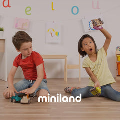 Miniland Kleiderset Dolls 32cm groß, Modell Dune, Junge, Ocker, Bordeaux und Weiß, 31647
