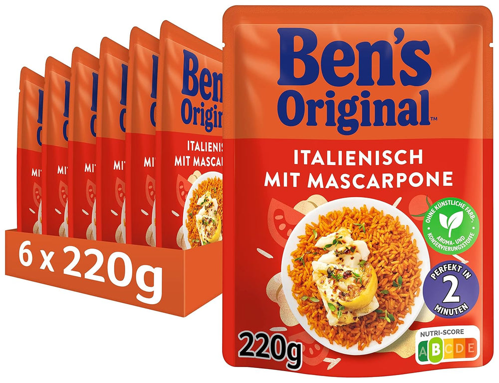 BEN'S ORIGINAL™ Ryż śródziemnomorski ekspresowy 6 x 220 g