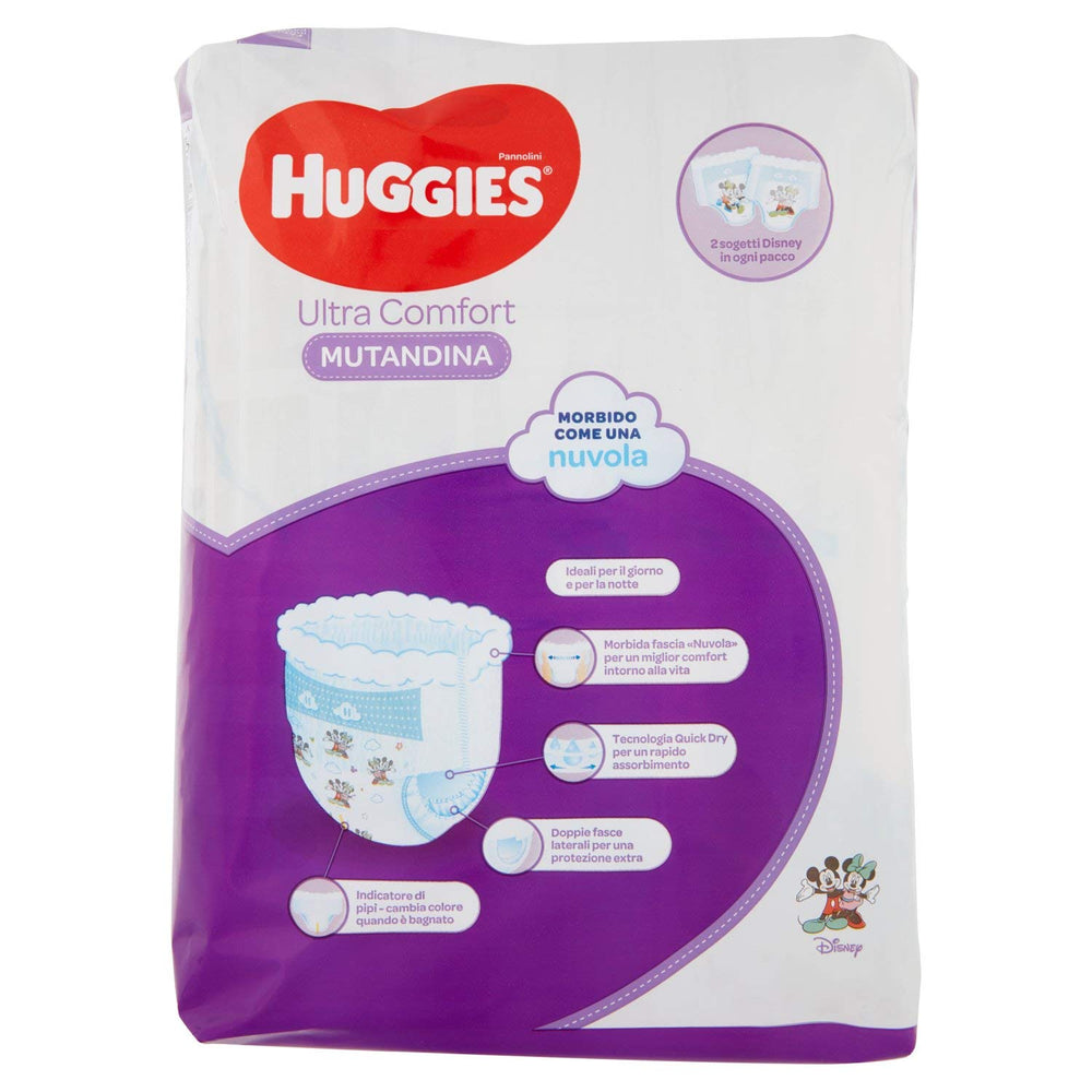 Huggies PANNOLINI Mutandina pieluszka jednorazowa, chłopcy/dziewczęta, 12kg, 17kg, wielokolorowy, 14 sztuk (S)