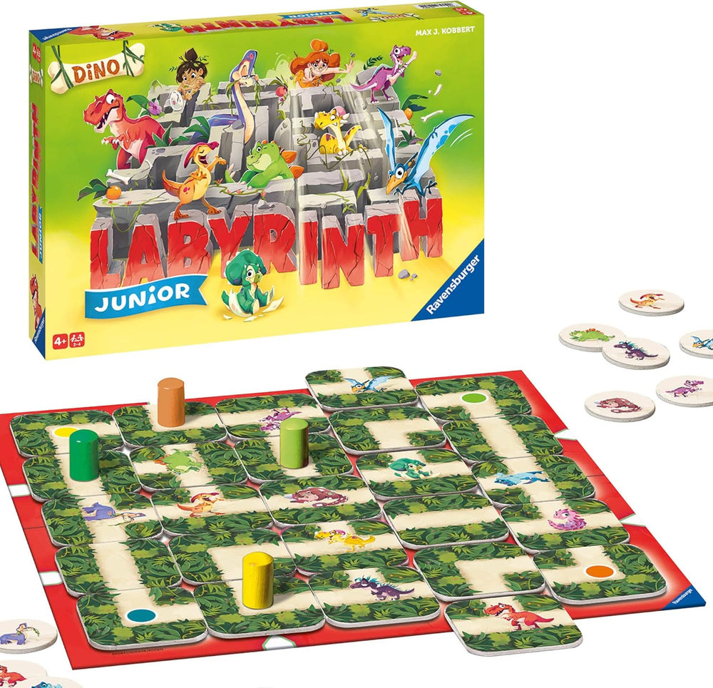 Ravensburger Children's Game 20847 - Junior Labirynt - Klasyka rodzinna dla małych dzieci, gra dla dzieci w wieku 4+ - Gra planszowa Odpowiednia dla 2-4 graczy, edycja Junior