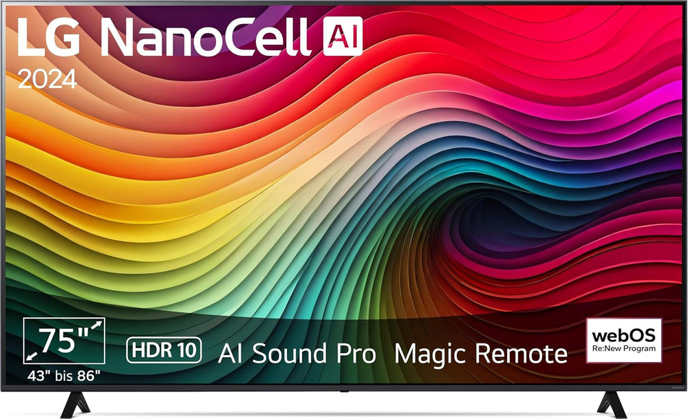 Televizor LG 50NANO80A6B, 50 inch (127 cm), 4K NanoCell AI TV (procesor α7 Gen8 4K AI, webOS 25, 60Hz) [Anul modelului 2025]