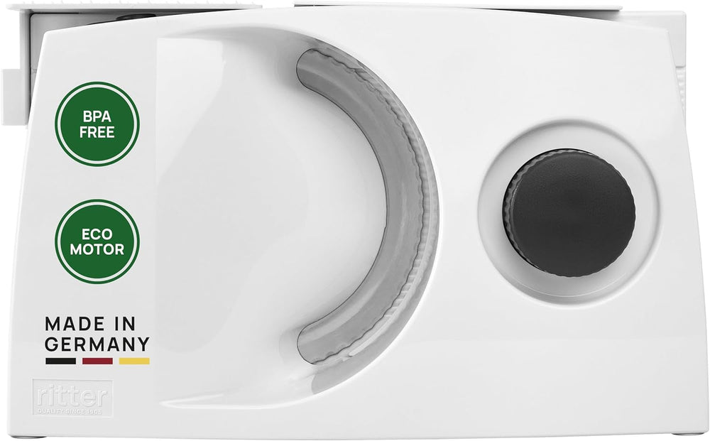 Ritter Markant 05 Wielofunkcyjna składana elektryczna krajalnica i krajalnica do chleba z silnikiem ekologicznym Made in Germany Tarki i krajalnice Naty Shop Default Title