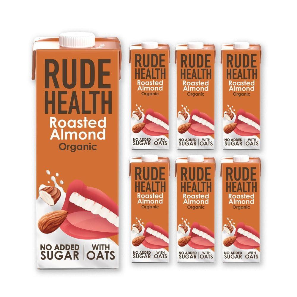 Rude Health 6 x 1 litr Bio-nerkowca, 100% naturalny Bio-Getränk, glutenfrei, ungesüßt, preisgekrönt, gesund i wegański, 100% recykling Verpackung