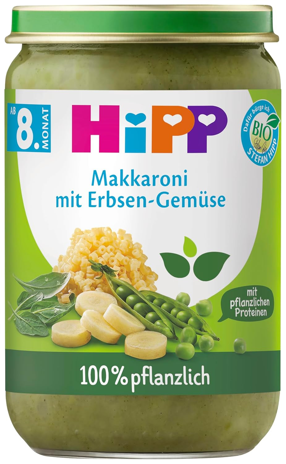Hipp Organiczny makaron z groszkiem i warzywami, 220 g, 6 szt. (6X220 g) Matka i Dziecko Naty Shop Domyślny tytuł