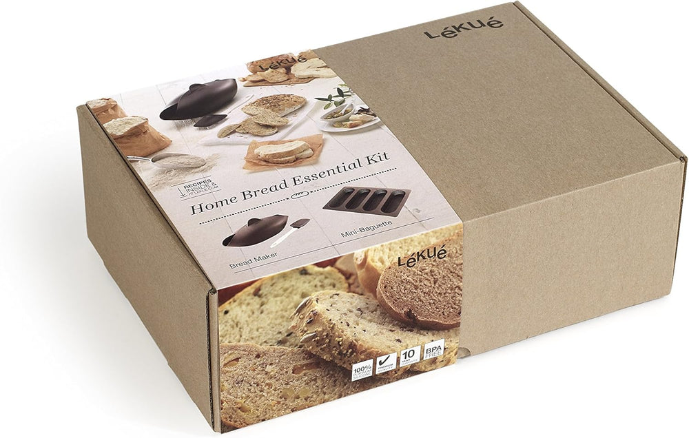 Zestaw Lékué-Brotbackset, silikon, brązowy, 30 x 25 x 15 cm (3000085SURM017)