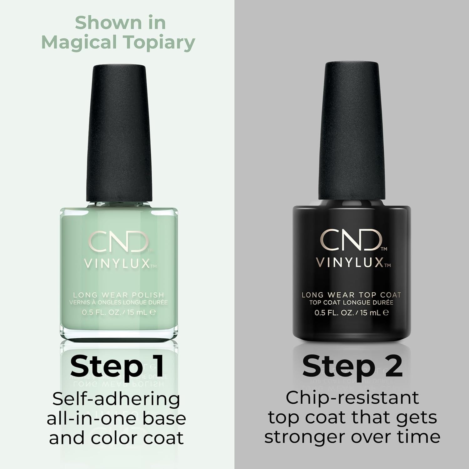 CND Vinylux - Długotrwały lakier do paznokci - Klasyczny lakier do paznokci - Złocona szałwia #433 15 ml