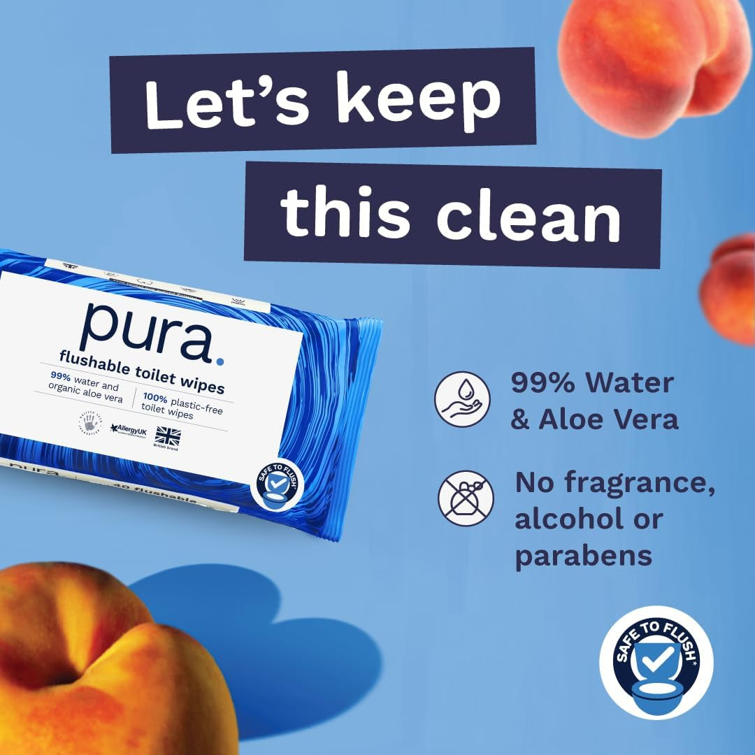 Ekologiczne jednorazowe chusteczki nawilżane 560 chusteczek (14 x 40 chusteczek) Opakowanie miesięczne 100% bez plastiku 99% wrażliwe na wodę Chusteczki nawilżane delikatne do spłukiwania Certyfikowane biodegradowalne wegańskie