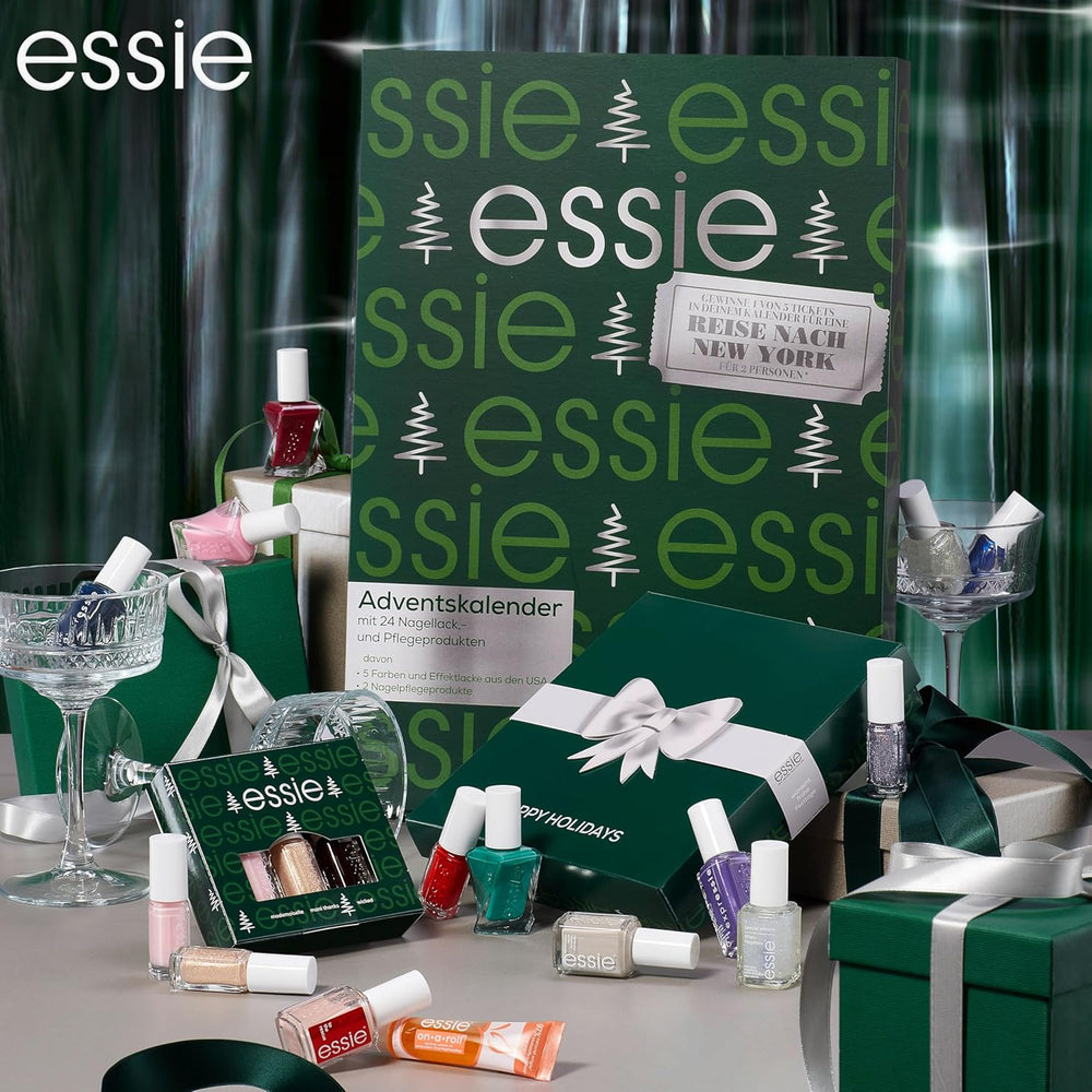 Zestaw Essie Mini Trio XMAS, nr. 13 Mademoiselle + nr. 49 Wicki + nie. 570 Mani Dzięki, 3 x 15 ml